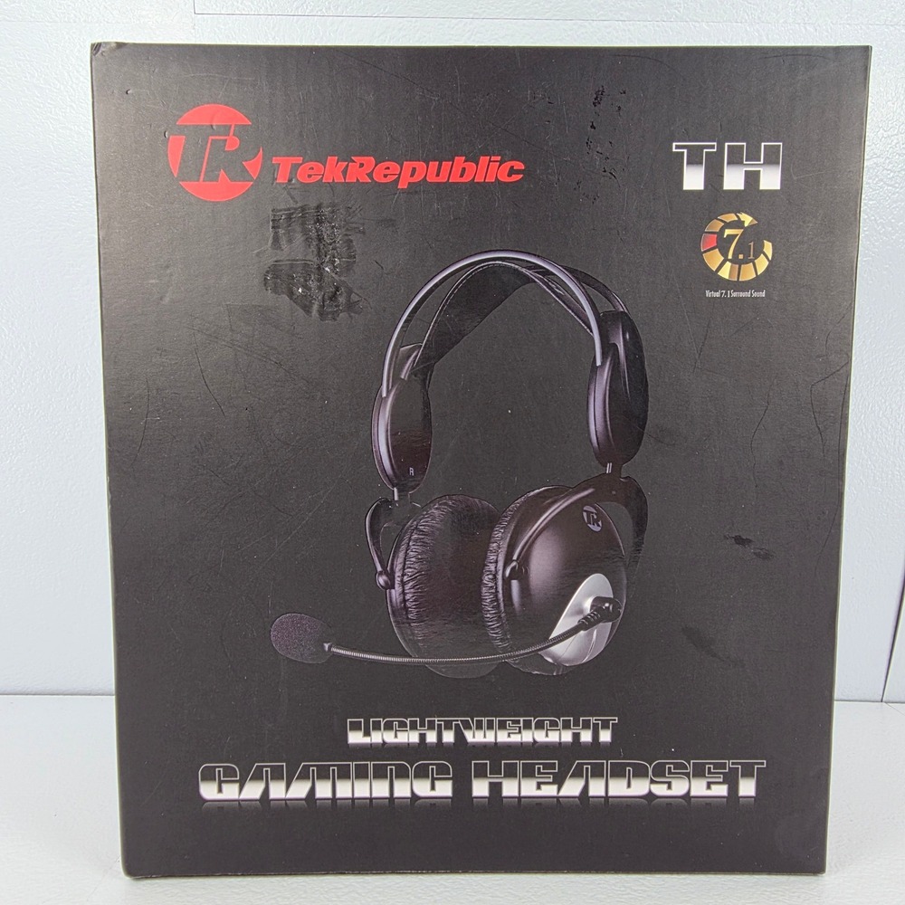 TekRepublic TH Lightweight Gaming‎ Headset Virtual 7.1 Surround Sound USB
